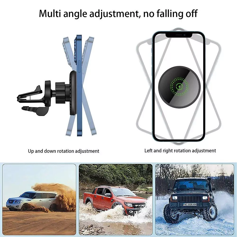 Magnetic Wireless Charger Air Vent Holder Magnetic Wireless Charger Air Vent Holder