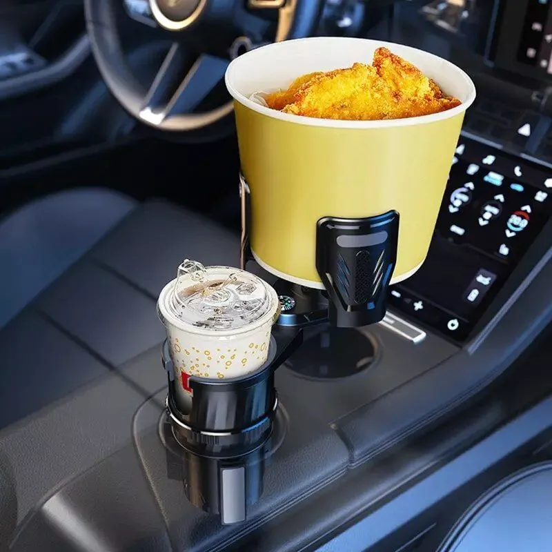 Carbon Fiber Car Cup Holder with Compass Carbon Fiber Car Cup Holder with Compass