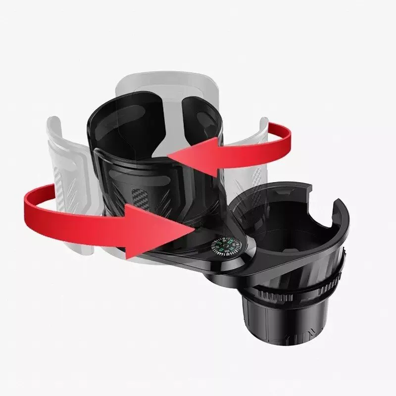Carbon Fiber Car Cup Holder with Compass Carbon Fiber Car Cup Holder with Compass