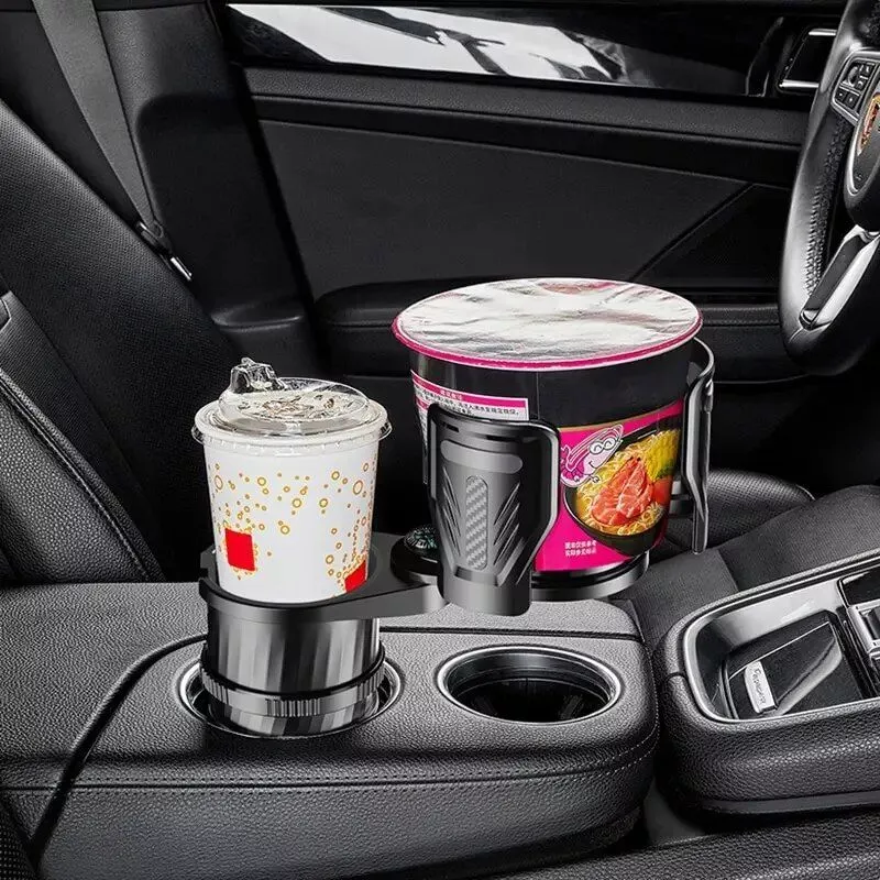Carbon Fiber Car Cup Holder with Compass Carbon Fiber Car Cup Holder with Compass