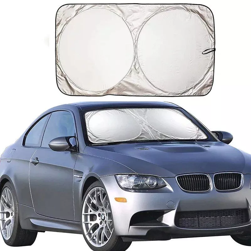 Compact Silver-Coated Car Sunshade Compact Silver-Coated Car Sunshade