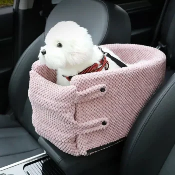 Luxury Portable Pet Car Seat – Washable Safety Travel Bed for Small Dogs & Cats