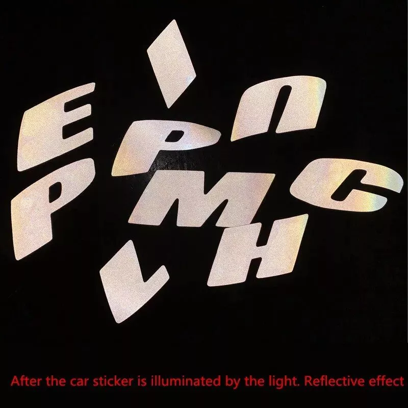 Reflective 3D Tire Lettering Decals Reflective 3D Tire Lettering Decals