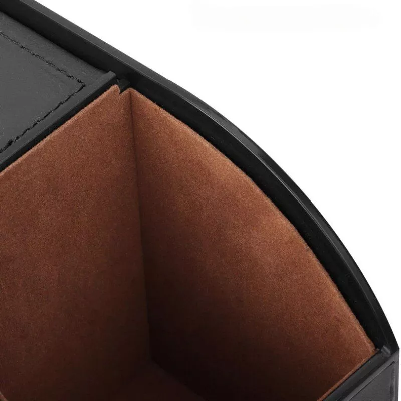 Leather Car Storage Box with Tissue Holder Leather Car Storage Box with Tissue Holder