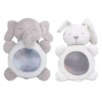Plush Adjustable Back Seat Baby Safety Mirror with Cartoon Designs
