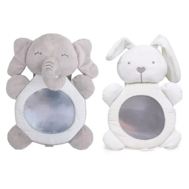 Plush Adjustable Back Seat Baby Safety Mirror with Cartoon Designs