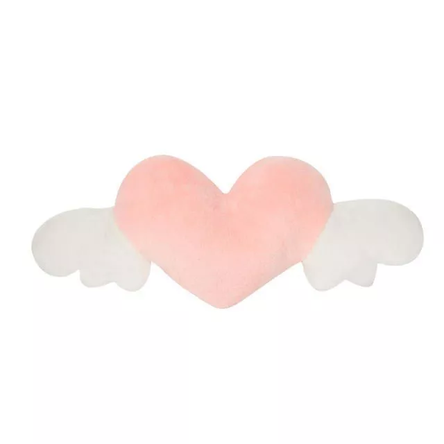 Heart-Shaped Plush Car Headrest & Lumbar Support Cushion