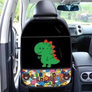 Protective Car Seat Back Cover for Kids – Cartoon Design