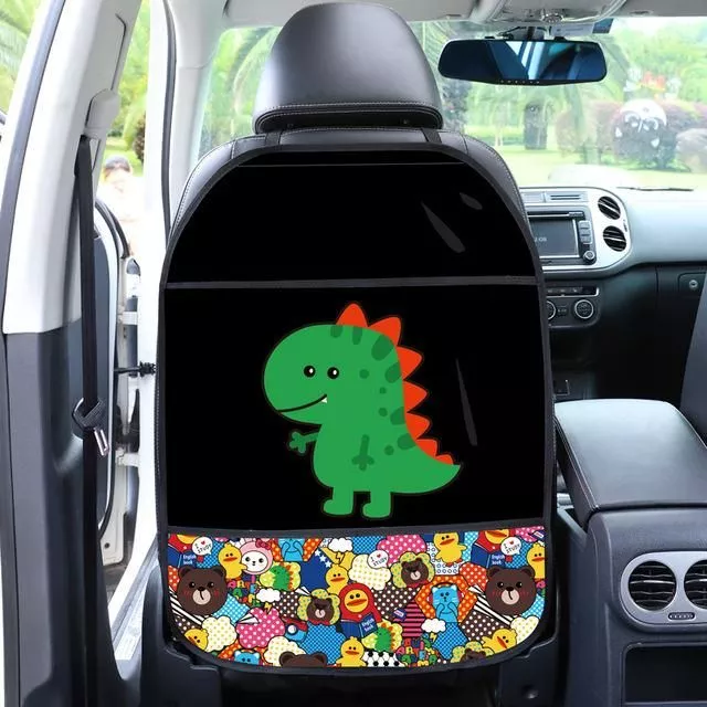 Protective Car Seat Back Cover for Kids – Cartoon Design