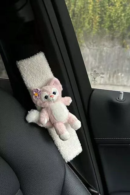 Plush Cartoon Car Seat Belt Shoulder Cover