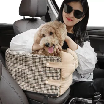 Small Dog & Cat Armrest Booster for Secure Travel
