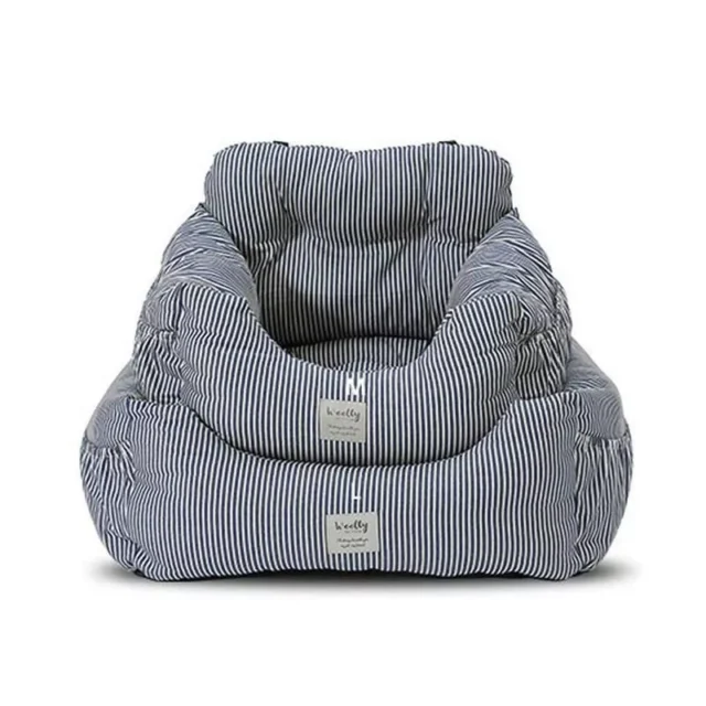 Luxury Striped Portable Pet Car Seat