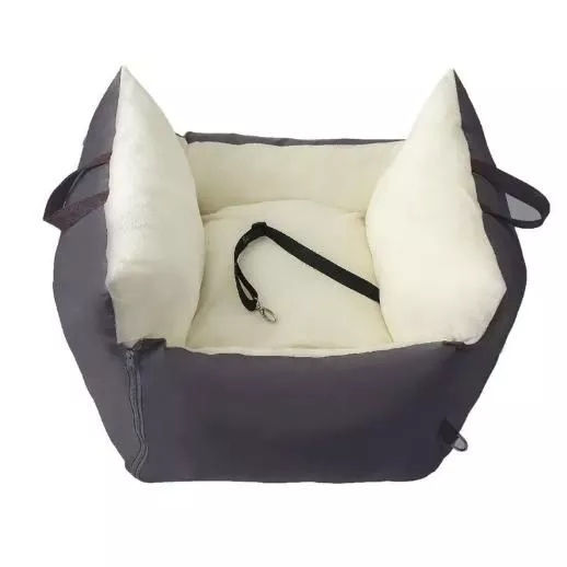 Luxury Nonslip Dog Car Seat – Safety Booster Cushion Carrier with Seat Belt