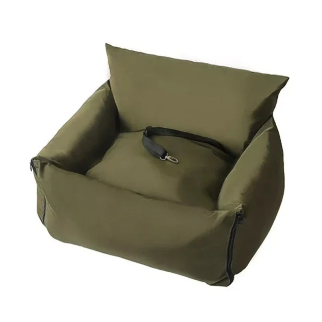 Luxury Washable Small Dog Car Seat & Booster with Safety Leash