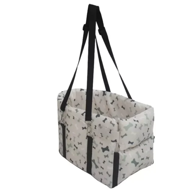 Luxury Portable Pet Booster Car Seat | Dog & Cat Armrest Safety Kennel