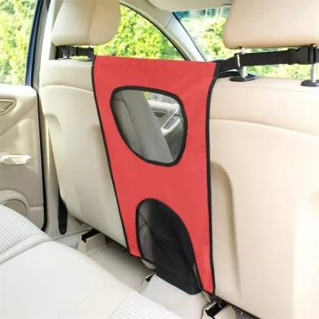 Car Safety Pet Barrier – Universal Nylon Mesh Backseat Divider for Dogs