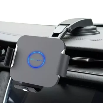 15W Dual Coil Wireless Car Charger & Phone Holder