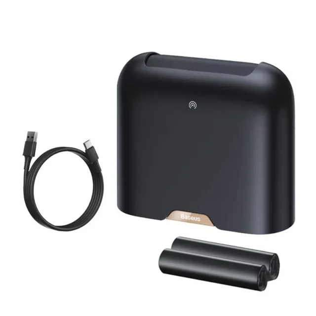 Smart Touchless Car Trash Can with Automatic Lid and USB Charging