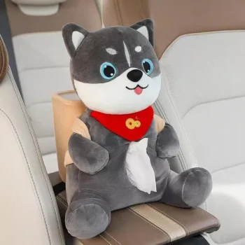 Adorable Animal Car Tissue and Trash Holder – Multifunctional Car Accessory
