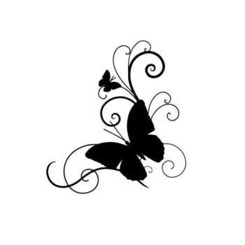 3D Butterfly Fashion Vinyl Car Sticker – Reflective, Customizable Decals 15.9cm X 16.6cm