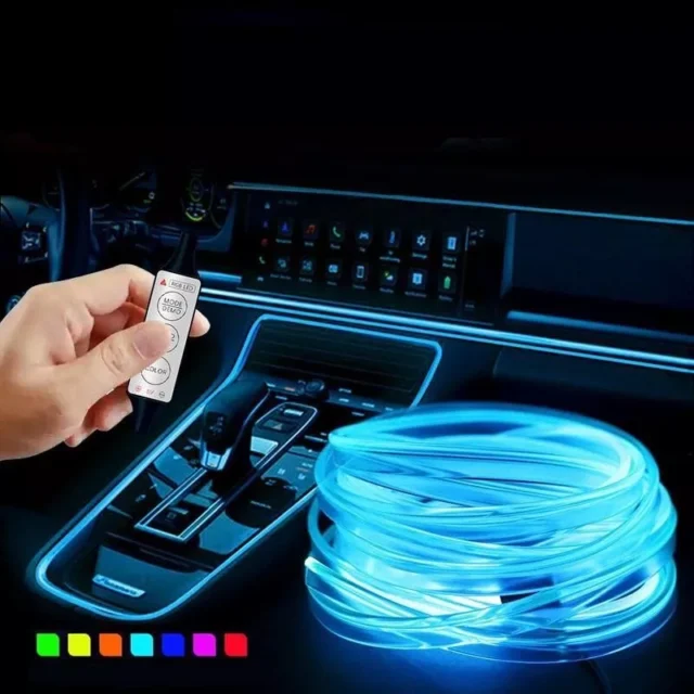 USB RGB LED Strip – Versatile Neon Car Interior Lighting