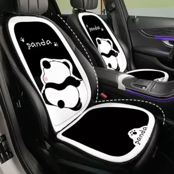 Warm Panda Plush Car Seat Cushion – Universal Fit for Autumn & Winter