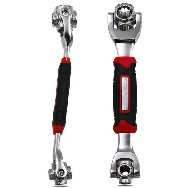 8-in-1 Multifunctional Rotating Socket Wrench – Universal, Non-Slip Grip Tool