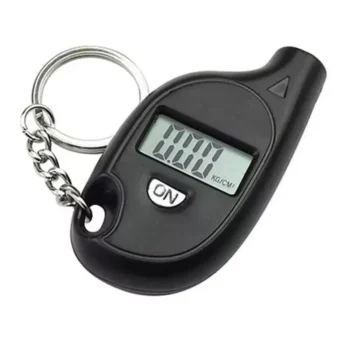Compact Keychain Digital Tire Pressure Gauge with LCD Display