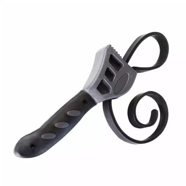 Adjustable Rubber Strap Wrench – Non-Slip Grip for Jar Lids & Oil Filters