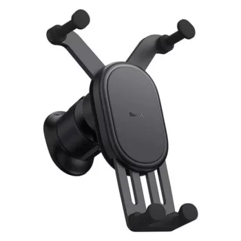 Gravity-Based Stable Car Phone Holder; Universal Air Vent Mount for 5.4-6.7″ Smartphones