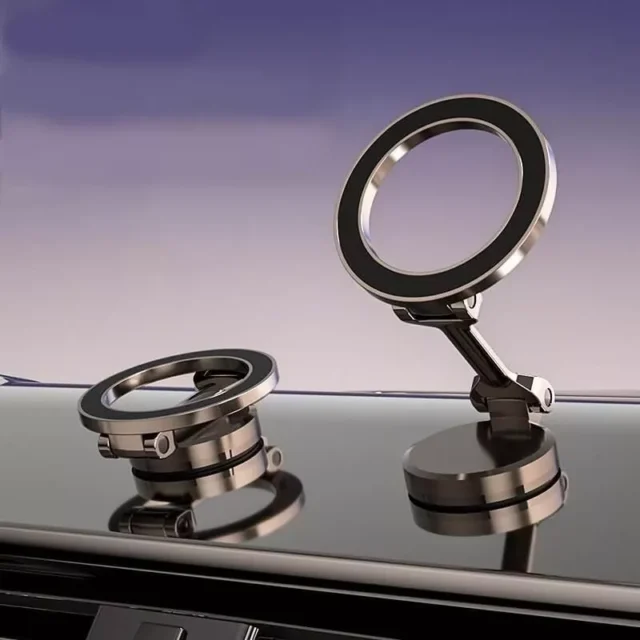 Magnetic Navigation Mobile Phone Car Holder for iPhone – [18 Strong Magnet] 360° Rotation