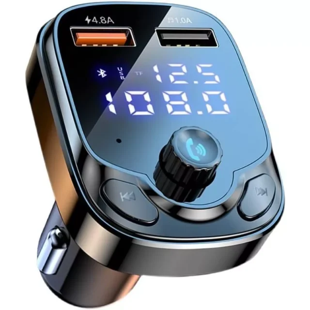 4.8A Dual USB Car Charger Wireless Bluetooth 5.0 FM Transmitter