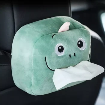 Adorable Plush Animal Car Tissue Holder – Napkin Dispenser for Auto & Home