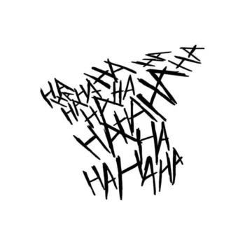 Reflective Joker “HAHAHA” Helmet & Car Sticker Decals