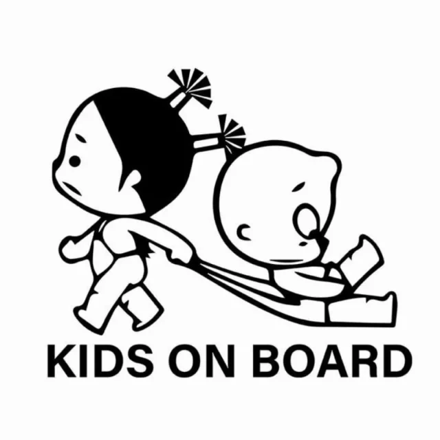 Baby On Board Car Sticker – Funny Child Safety Warning Decal
