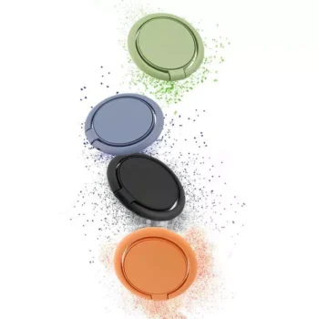 360° Rotatable Magnetic Mobile Phone Finger Ring Stand; Universal Smartphone Holder for Car and Desk Compatibility