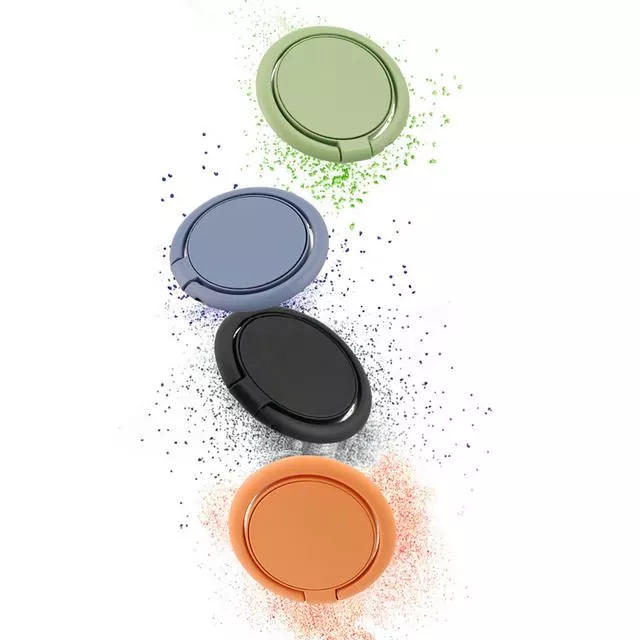 360° Rotatable Magnetic Mobile Phone Finger Ring Stand; Universal Smartphone Holder for Car and Desk Compatibility