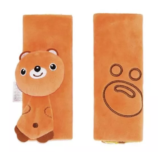 Kids Cartoon Plush Seat Belt Covers – Safety Shoulder Pads